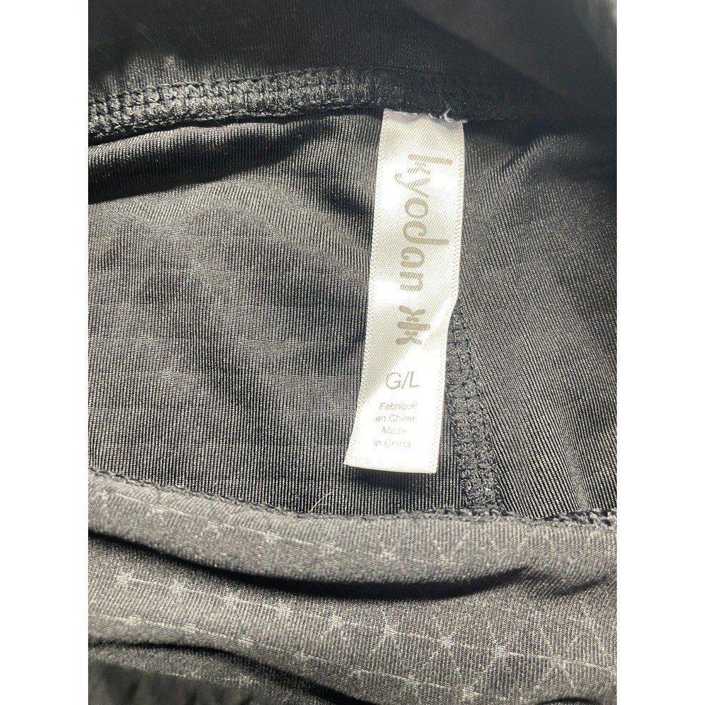 Kyodan Athletic Leggings Women Large Black Geometric Stretch Gym Training Yoga - Picture 11 of 16